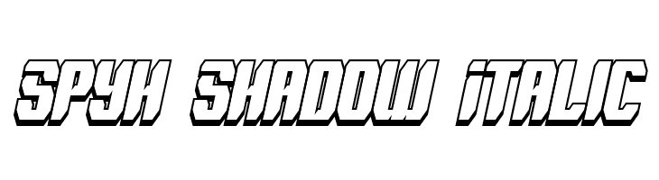 Spyh Shadow Italic  नि: शुल्क फ़ॉन्ट्स डाउनलोड