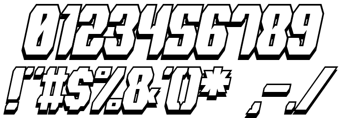 Spyh Shadow Italic Font OTHER CHARS