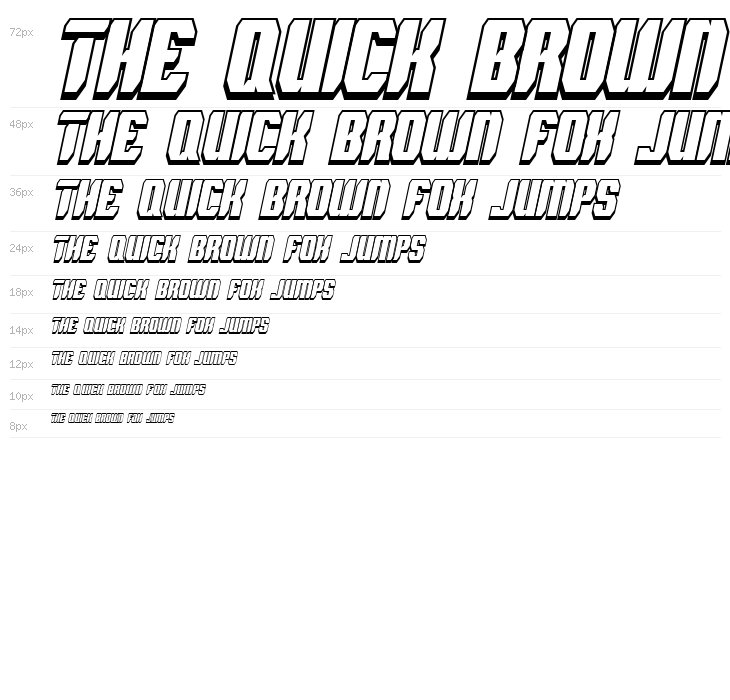 Spyh Shadow Italic Waterfall