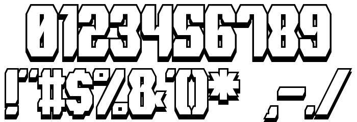 Spyh Shadow Font OTHER CHARS