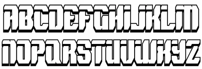 Spyh Shadow Schriftart Groß