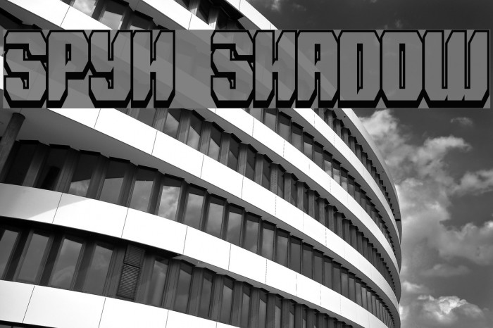 Spyh Shadow Font examples