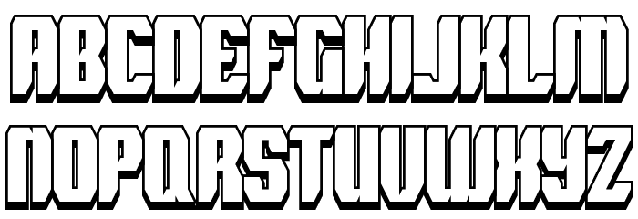 Spyh Shadow Font LOWERCASE