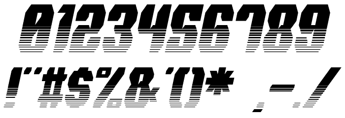 Spyh Vent Italic Font OTHER CHARS
