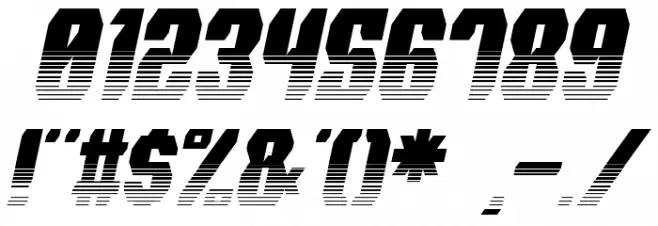 Spyh Vent Italic Font OTHER CHARS