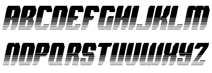 Spyh Vent Italic Font LOWERCASE