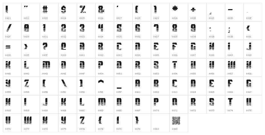 Spyh Vent Character Map