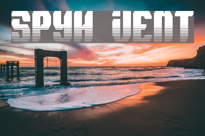 Spyh Vent Font examples
