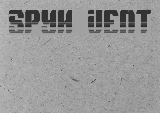 Spyh Vent Font examples