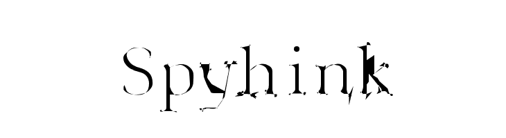Spyhink  Free Fonts Download