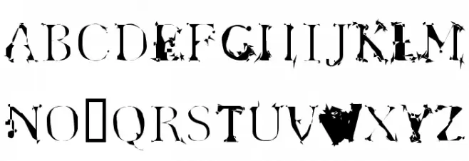 Spyhink Font Litere mari