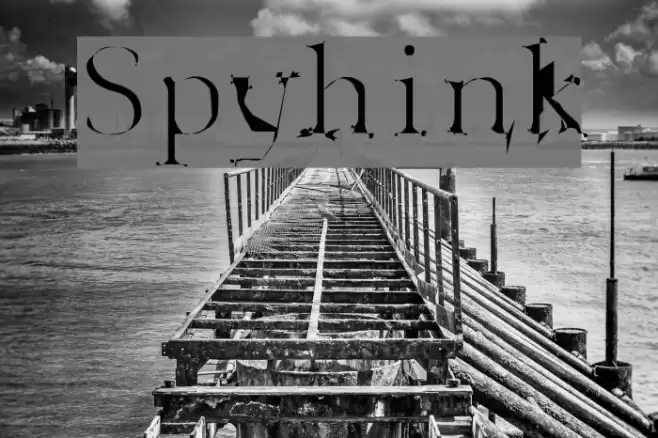 Spyhink Font examples