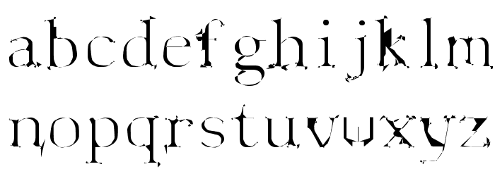 Spyhink Font LOWERCASE