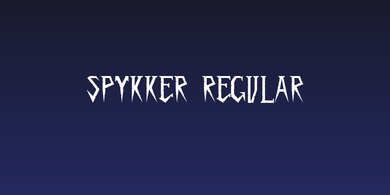 Spykker Regular Social Header