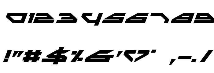 Spylord Bold Expanded Italic Font OTHER CHARS
