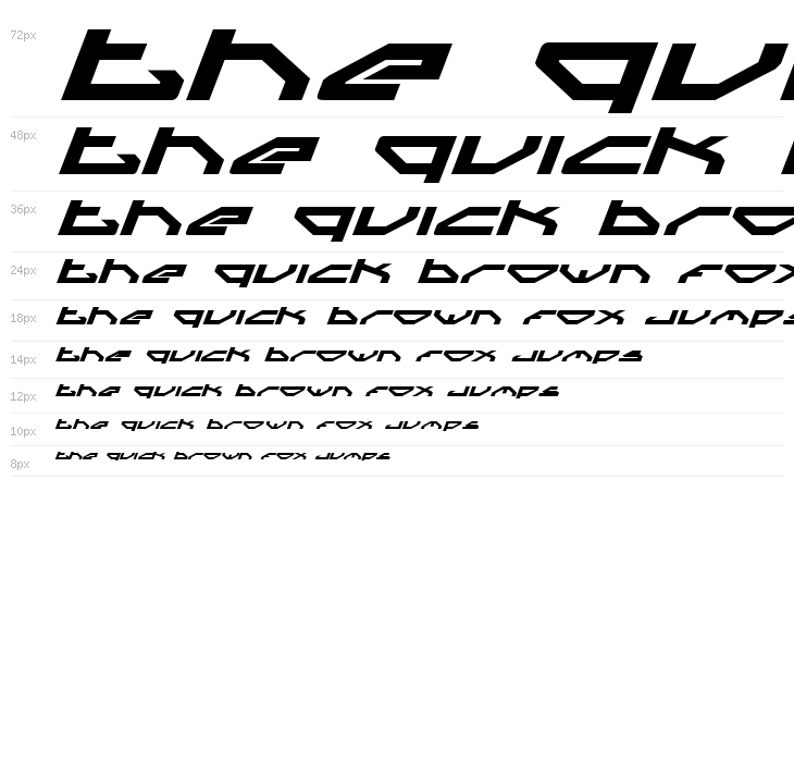 Spylord Bold Expanded Italic Waterfall