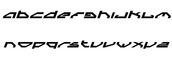 Spylord Bold Expanded Italic Font LOWERCASE