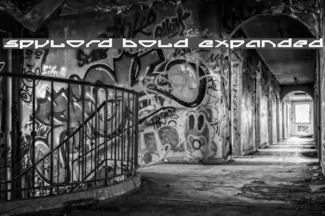 Spylord Bold Expanded Font examples