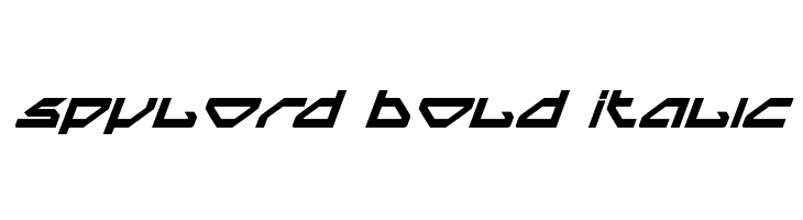 Spylord Bold Italic  Скачать бесплатные шрифты