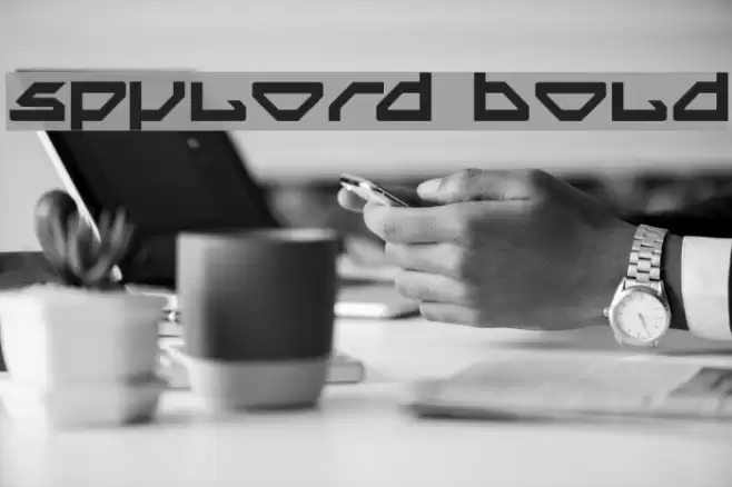 Spylord Bold Font examples