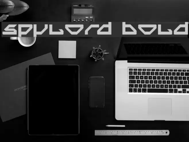 Spylord Bold Font examples