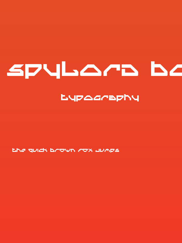 Spylord Bold Poster