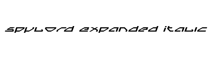 Spylord Expanded Italic  フリーフォントのダウンロード