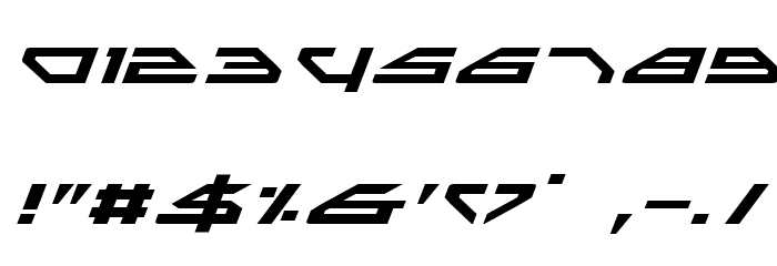Spylord Expanded Italic Font OTHER CHARS