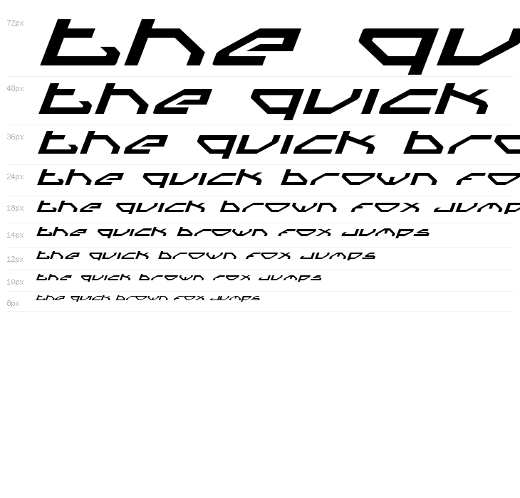 Spylord Expanded Italic Waterfall