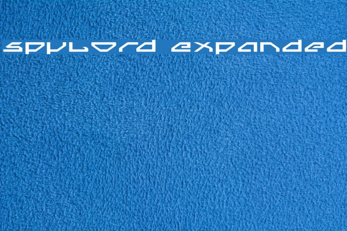 Spylord Expanded Font examples