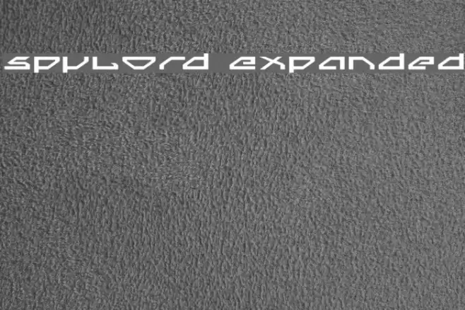 Spylord Expanded Шрифта examples