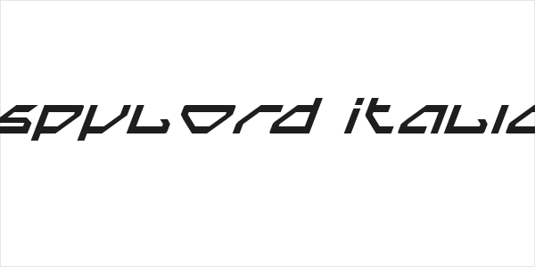 Spylord Italic Logo