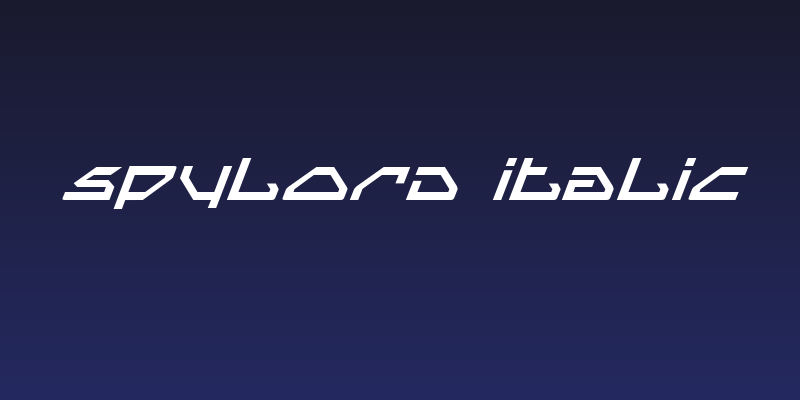Spylord Italic Social Header