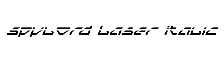 Spylord Laser Italic  नि: शुल्क फ़ॉन्ट्स डाउनलोड