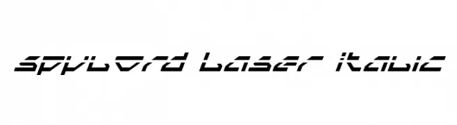 Spylord Laser Italic  les polices de caractères gratuit tlcharger