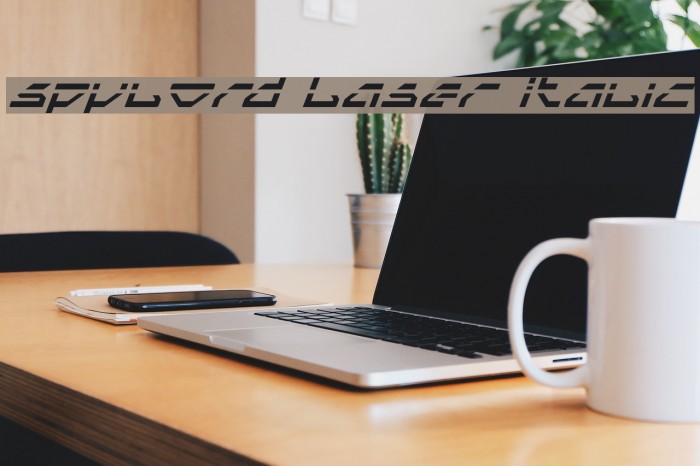 Spylord Laser Italic Font examples