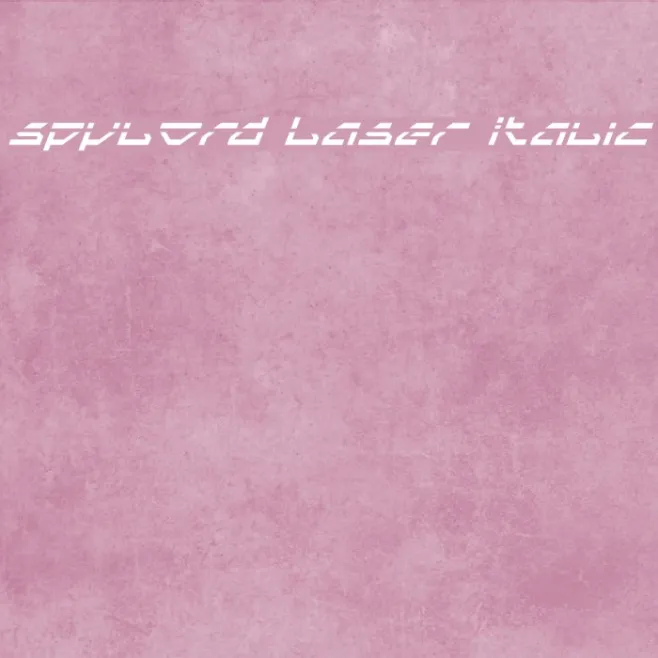 Spylord Laser Italic Example 2
