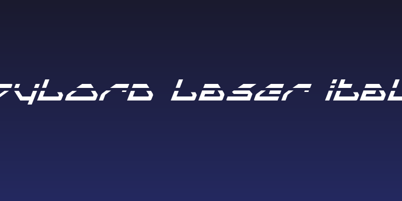 Spylord Laser Italic Social Header