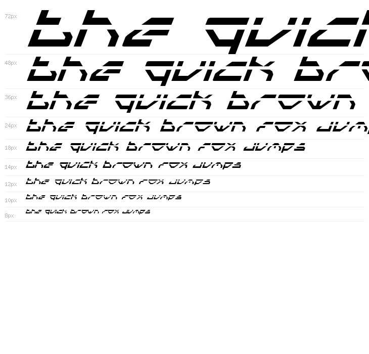 Spylord Laser Italic Waterfall