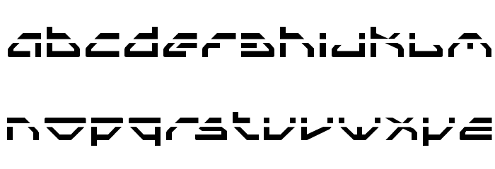 Spylord Laser Font LOWERCASE