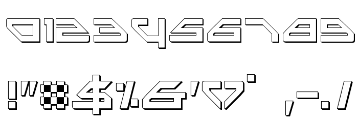 Spylord Outline Font OTHER CHARS