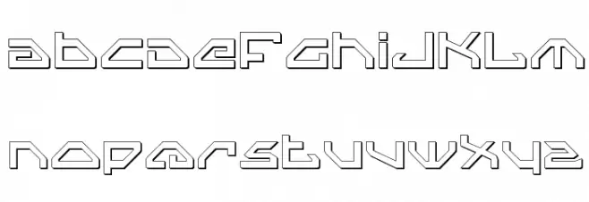 Spylord Outline 字体 大写