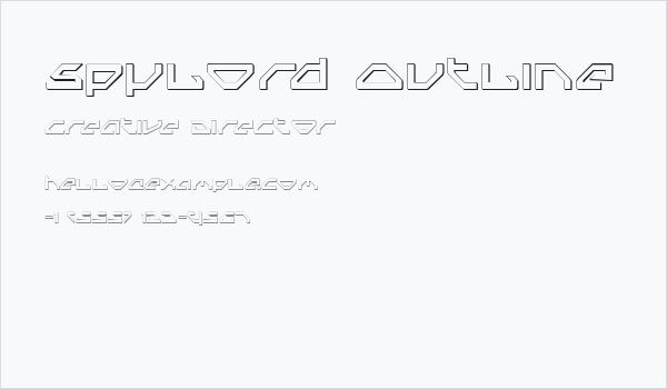 Spylord Outline Business Card