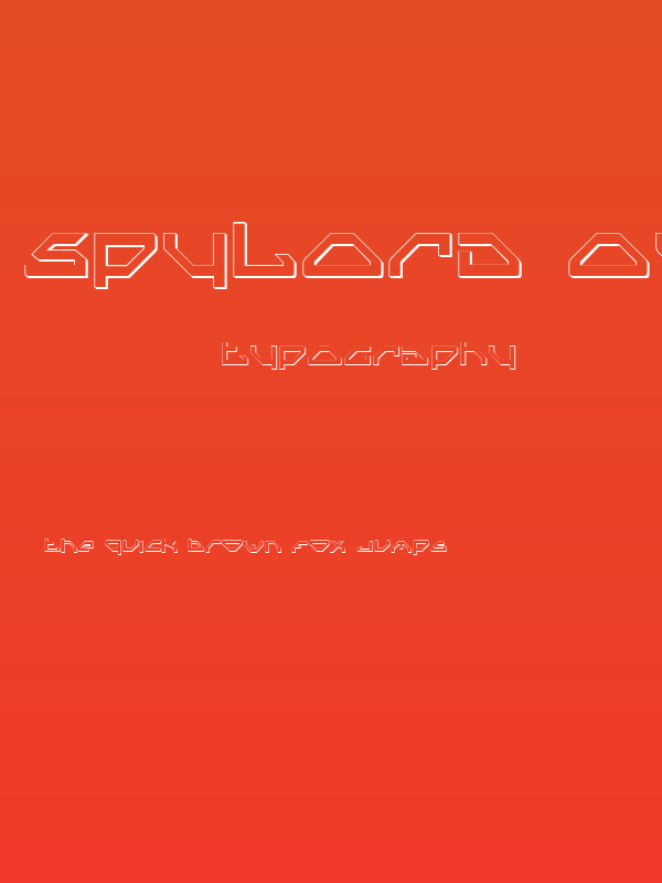 Spylord Outline Poster