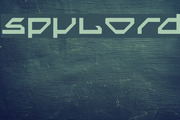 Spylord Schriftart examples