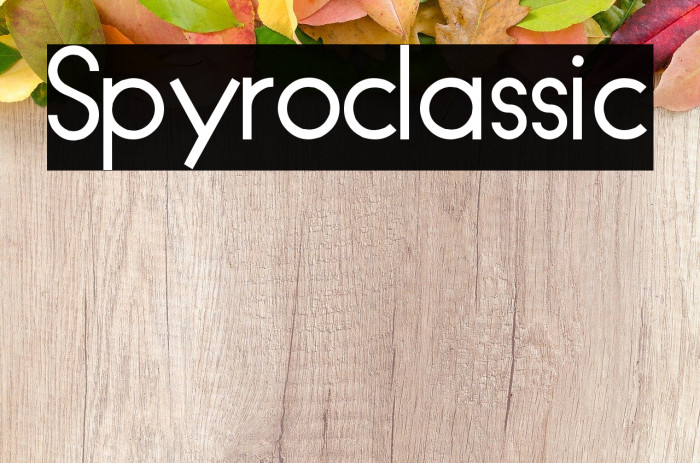 Spyroclassic Font examples