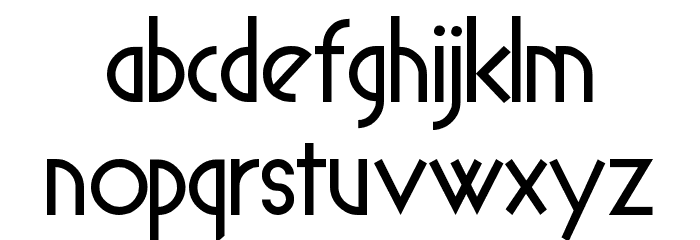 Spyrogeometric Font LOWERCASE