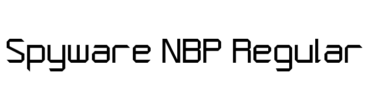 Spyware NBP Regular  Descarca Fonturi Gratis