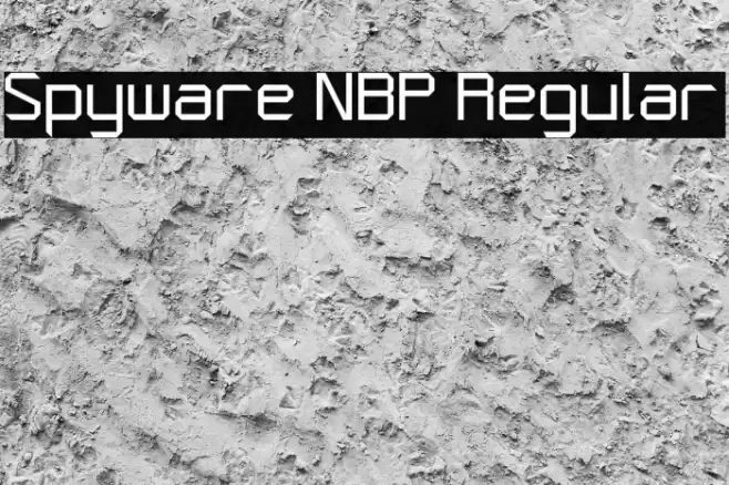 Spyware NBP Regular Font examples