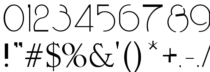 space 1 Font OTHER CHARS